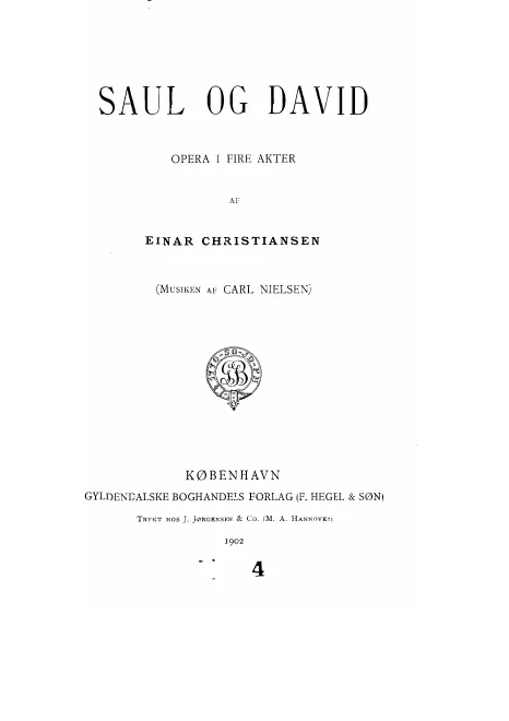 First page of Saul og David
