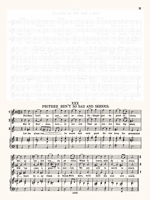 First page of Prithee Ben't So Sad and Serious
