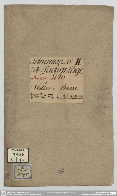 First page of Violin Sonata in F major
