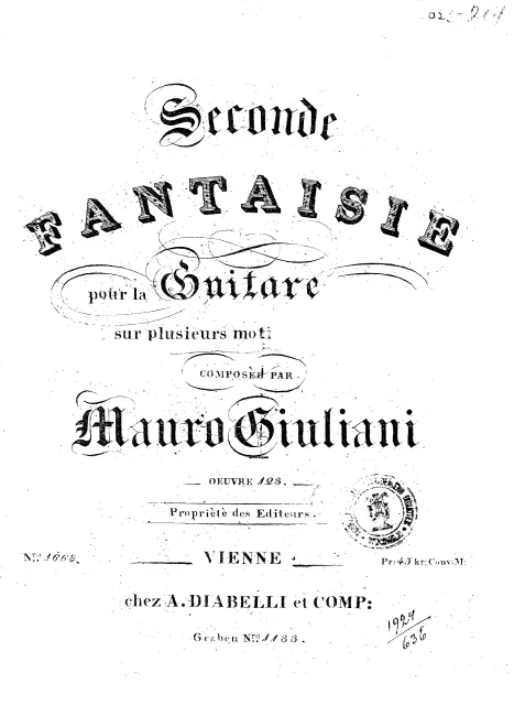 First page of Rossiniane No 5