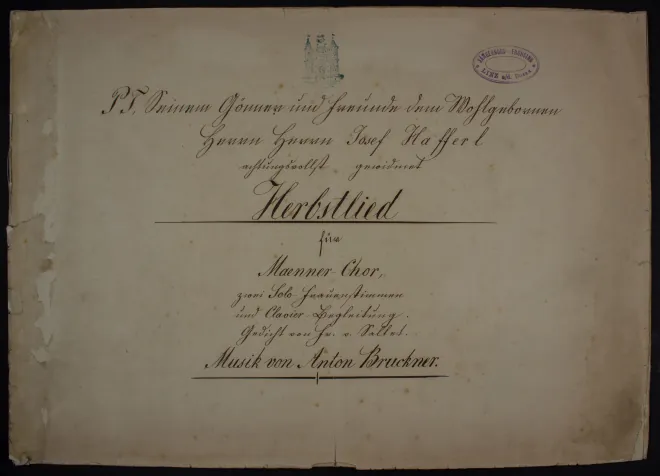 First page of Herbstlied