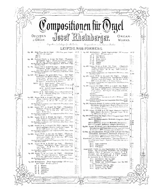 First page of Organ Sonata No.8