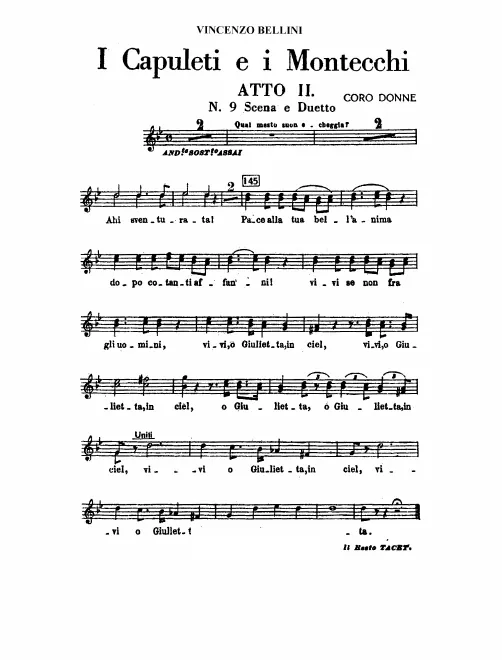 Sopranos/Altos (Chorus Donne)