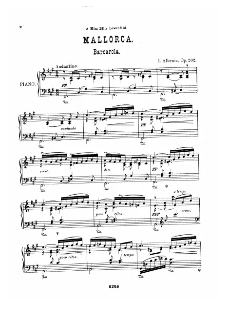 First page of Mallorca