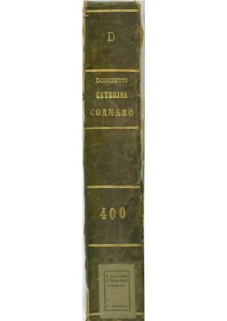 First page of Caterina Cornaro