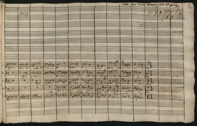 First page of Missa sopra 'Durch Adams Fall ist ganz'