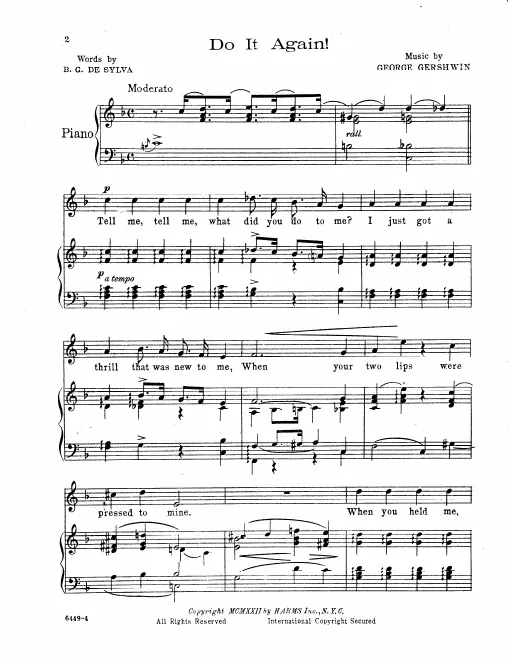 First page of Do It Again