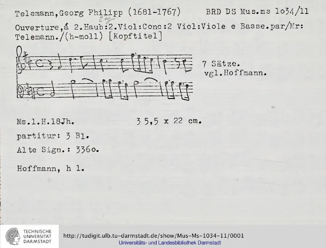 First page of Ouverture-Suite