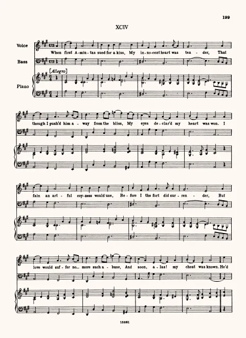 First page of When First Amintas Sued for a Kiss