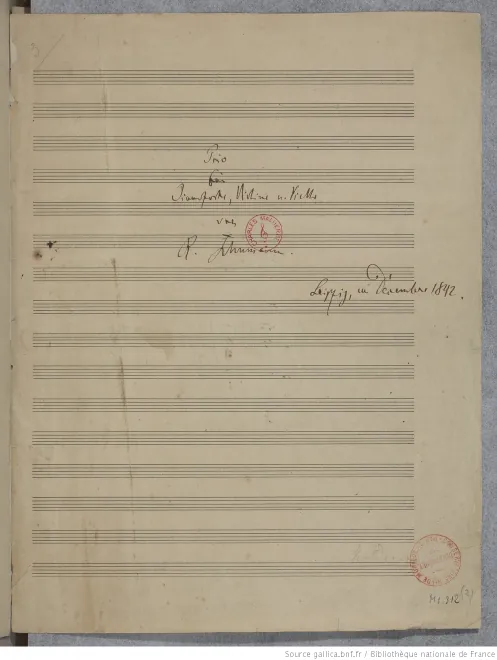First page of Phantasiestücke