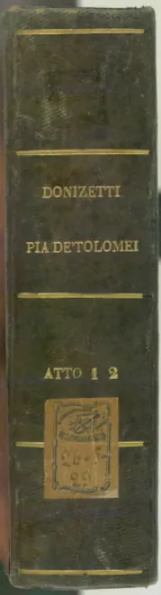 First page of Pia de' Tolomei