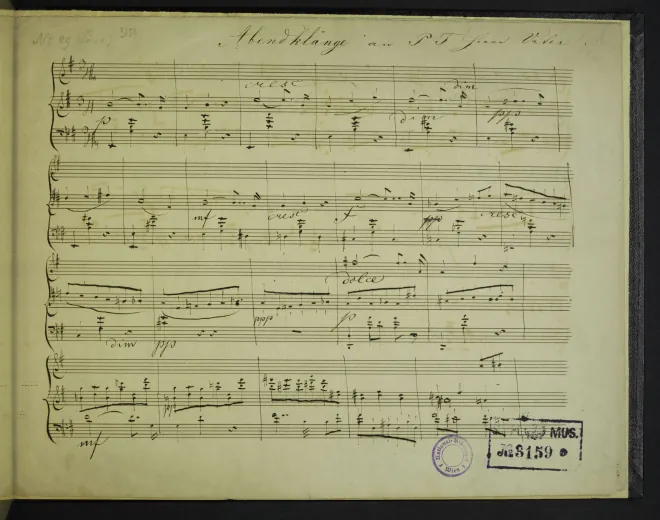 First page of Abendklänge