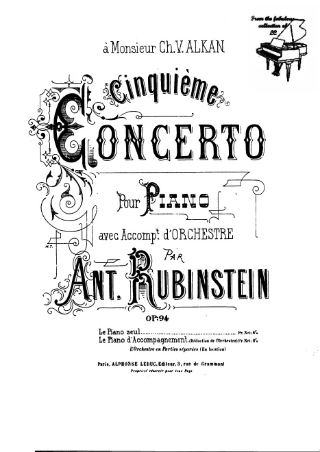 First page of Piano Concerto No.5