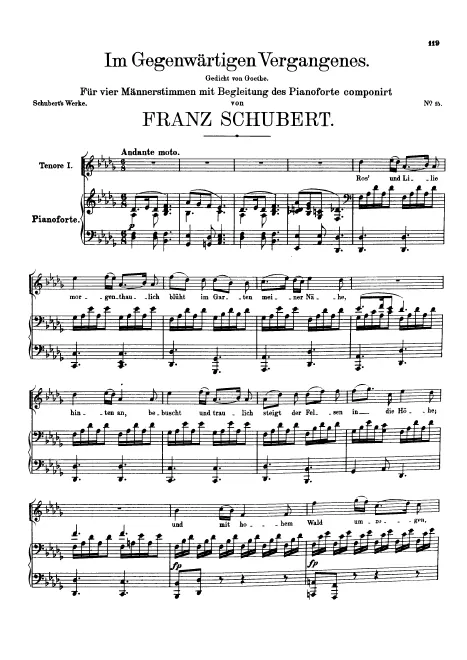 First page of Im Gegenwärtigen Vergangenes
