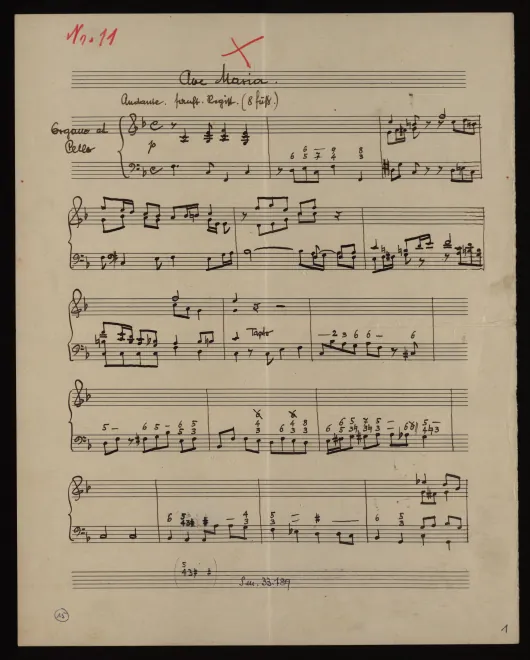 First page of Ave Maria (I)