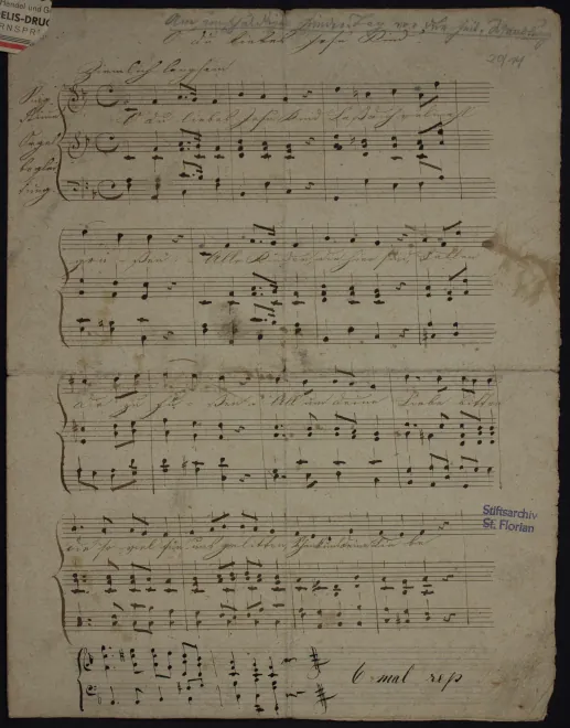 First page of O Du liebes Jesu-Kind