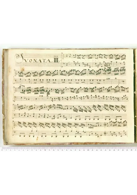First page of Harpsichord Sonata in C major, SF 704