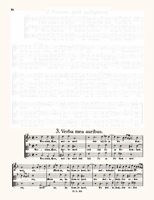 First page of Vernimm Herr meine Wort