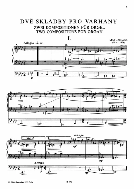 First page of 2 Compositions