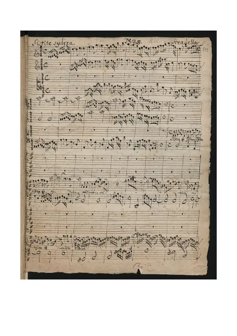 First page of Sistite sidera caeli motus ostiamini