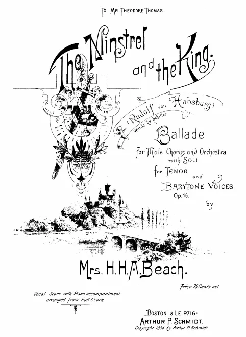 First page of The Minstrel and the King