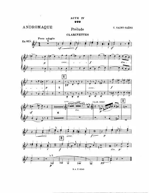 Clarinet 1/2 (B♭)