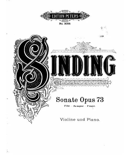 First page of Violin Sonata No.3