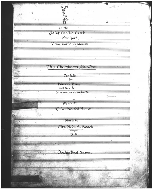 First page of The Chambered Nautilus