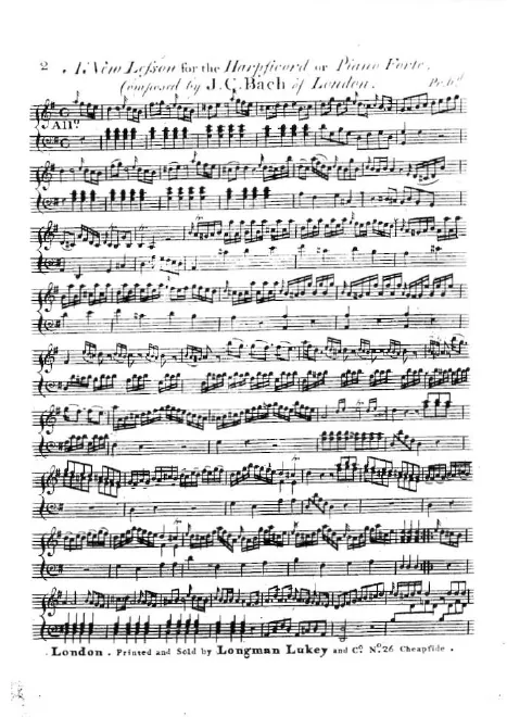 First page of Keyboard Sonata
