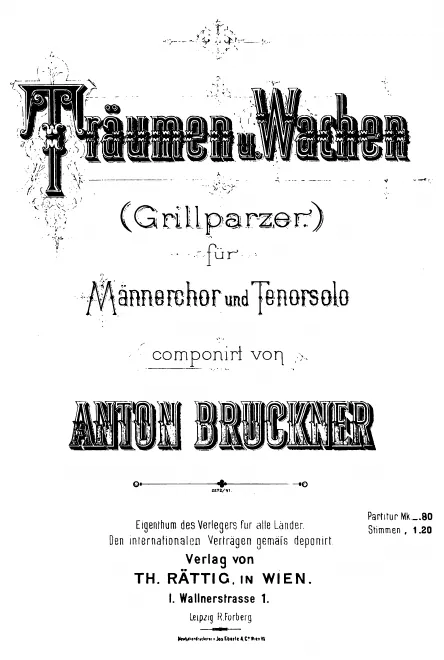 First page of Träumen und Wachen