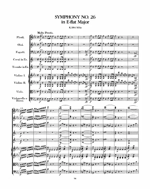 First page of Symphony No.26