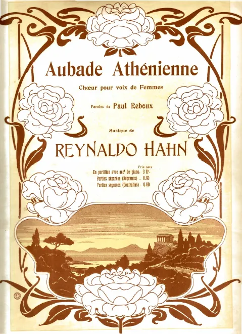 First page of Aubade athénienne