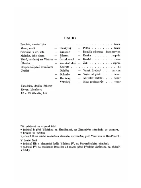 First page of The Excursions of Mr Brouček