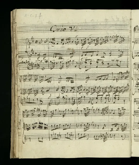 First page of String Trio in D major
