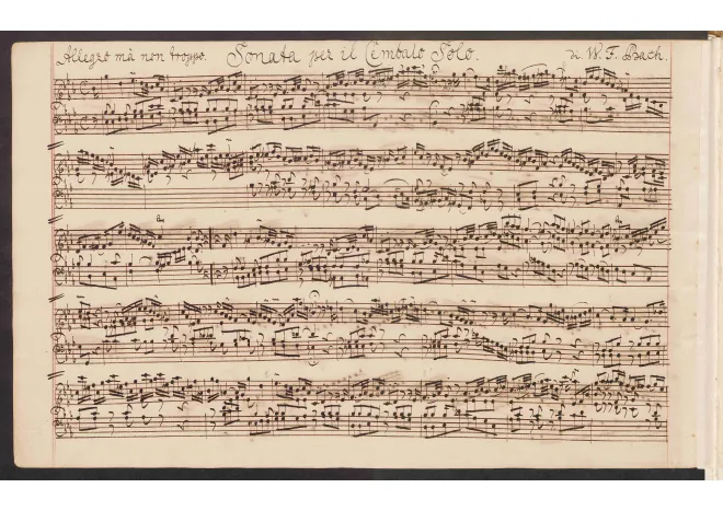 First page of Sonata in E-flat major