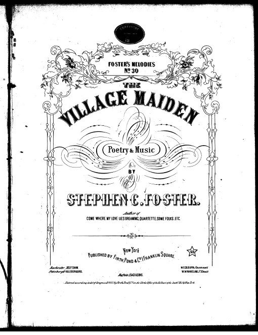 First page of The Village Maiden