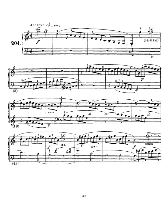 First page of Keyboard Sonata in C major