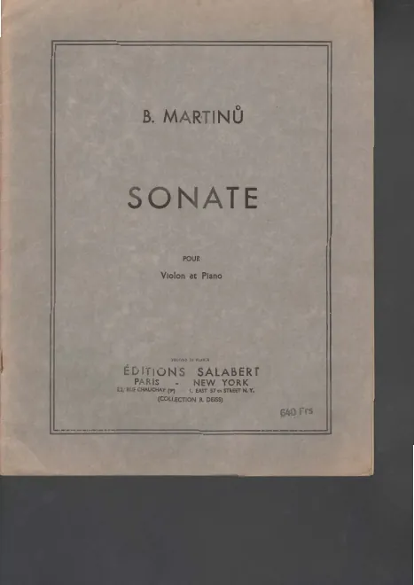 First page of Violin Sonata No.2
