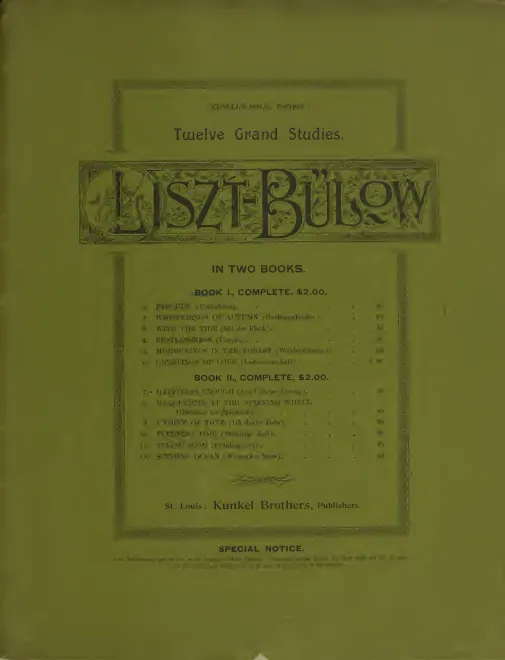 First page of 12 Grand Studies