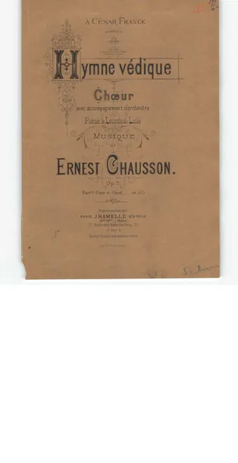 First page of Hymne védique