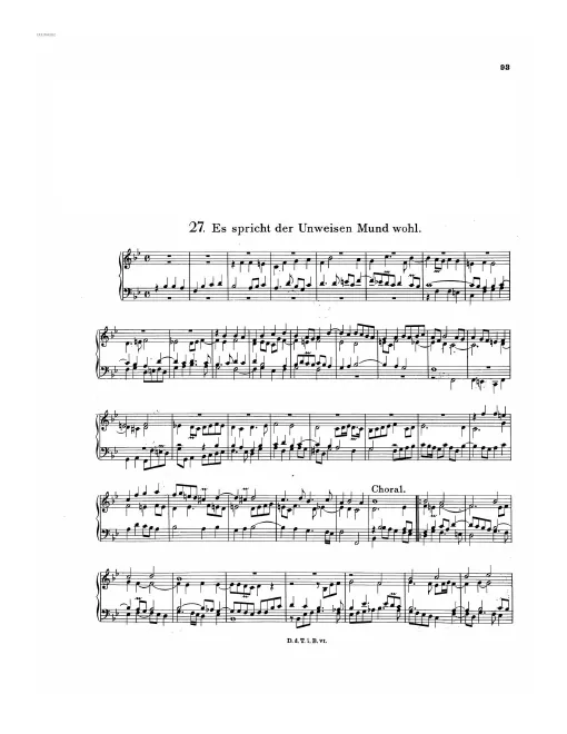 First page of Es spricht der Unweisen Mund wohl