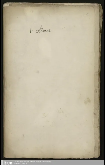 First page of Hosianna dem Sohne David
