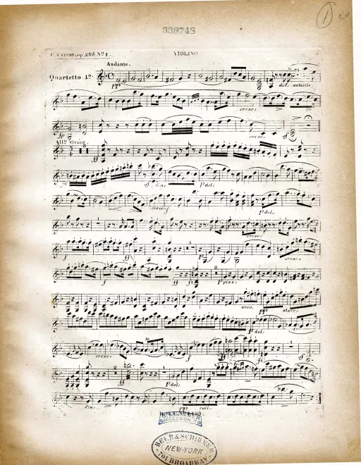 First page of Deux quatuors brillants