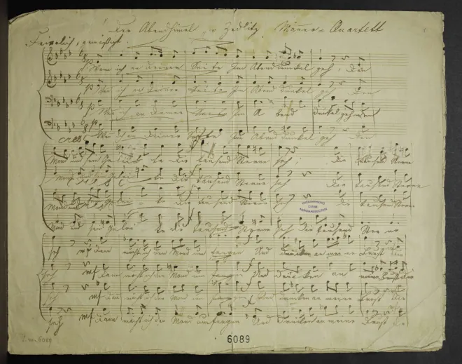 First page of Der Abendhimmel (I)