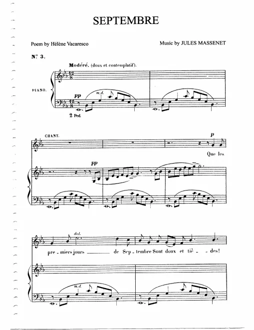 First page of Septembre