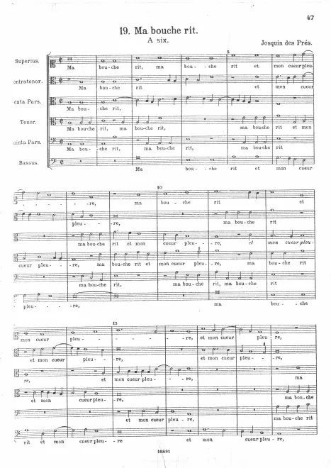 First page of Ma bouche rit