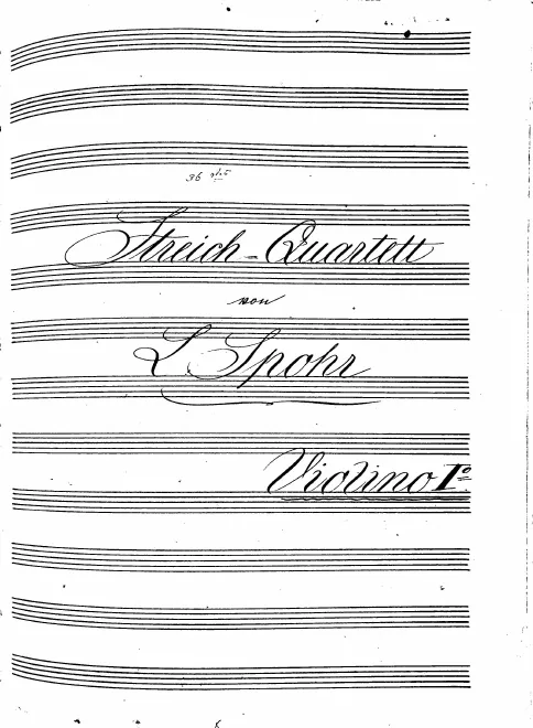 First page of String Quartet No.35