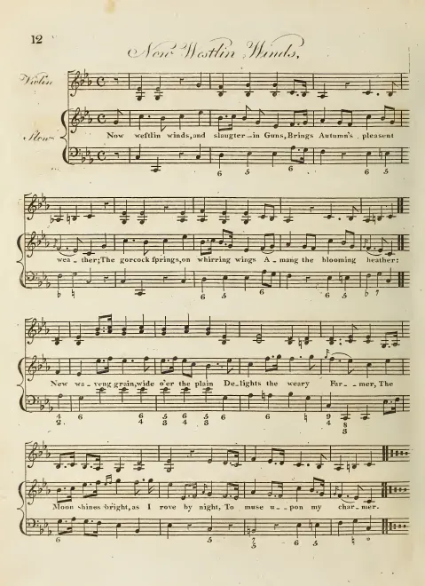 First page of Now Westlin Winds