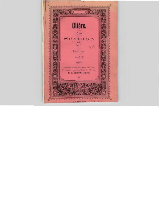 First page of String Sextet No.2