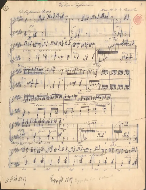 First page of Valse-Caprice
